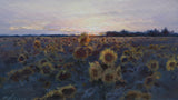 Sunflowers At Sunset - Canvas Print