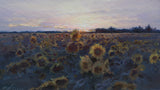 Sunflowers At Sunset