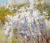 White Blossoms - Canvas Print