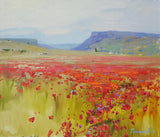 poppy field painting