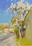 spring outside painting