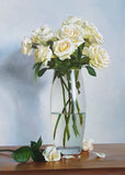 White Roses In A Vase